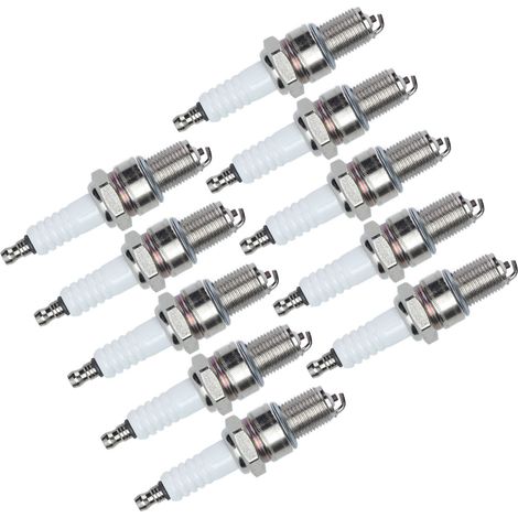 Lot de 10 bougies d'allumage en alliage d'aluminium pour moteurs essence GX120, GX160 et GX200 (1/5)