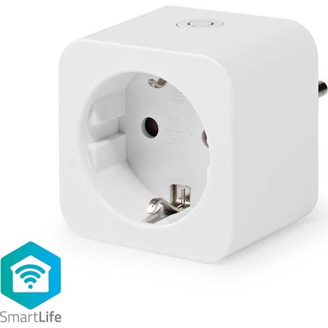 Smartlife smart plug wi fi current meter 3680 w type f cee 73 0 - 55 c android ios white (1/5)