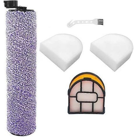 Brosse rotative et filtre pour aspirateur Shark WDB1F2 WD201 WD201C WD100 HydroVac XL 3-en-1 - Kit accessoires de remplacement avec porte-filtre et brosses (1/5)