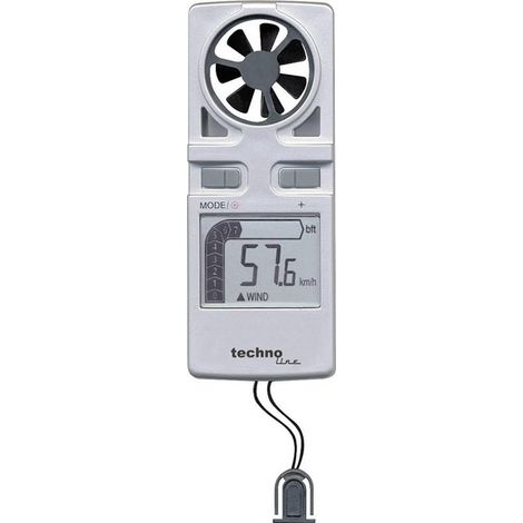 Techno Line EA 3010 Anemómetro Portátil Plata LCD