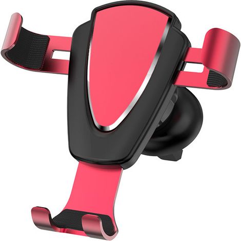 Support Téléphone Portable Pour Voiture - Fixation Sur Sortie D'Aération - Compatible 4 À 6,2 Pouces - Rotation 360° - 1 Pièce (1/5)