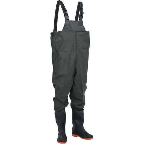 Bottes cuissardes vert foncé, pointure 41 (1/5)