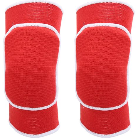 Paar dicke Schaumstoff-Knieschoner zum Schutz für Tanz, Yoga und andere Sportarten (rot) (1/5)