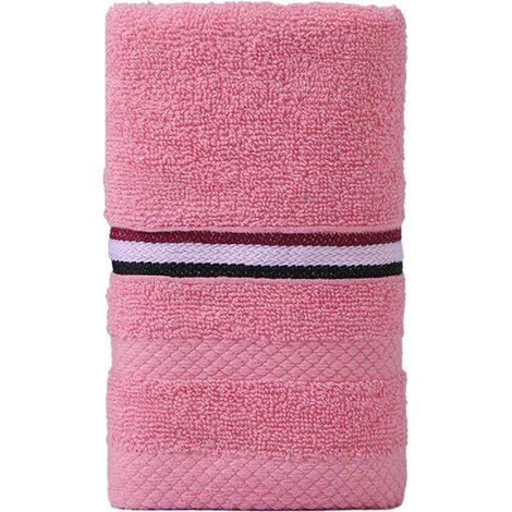 2 serviettes de toilette coton, 32 x 72 cm, douces et absorbantes, pour hôtel ou maison (1/5)