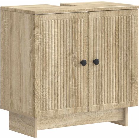 Bathroom Sink Cabinet EDE Sonoma Oak 59.5 x 31.5x 59 cm vidaXL (1/5)