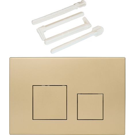 Union – Wandhängende WC-Betätigungsplatte – Kompatibel mit Geberit Sigma 20, UP300, UP320 – Leise und wassersparende Betätigungsplatte – Einfache Installation (1/5)