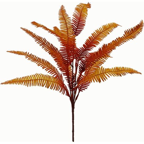 55cm Artificial Autumn Fern Bush Plant (1/5)