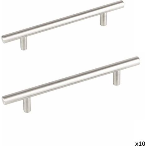 10-piece complete set of kitchen cabinet handles, 64mm center-to-center distance, stainless steel kitchen cabinet handles, kitchen door handles, kitchen furniture handles (1/5)