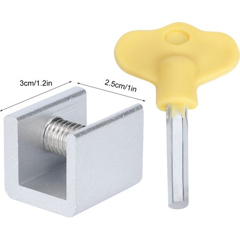 Aluminium-Schiebefensterschloss – Sicherheit – 10er-Pack mit Schlüsseln