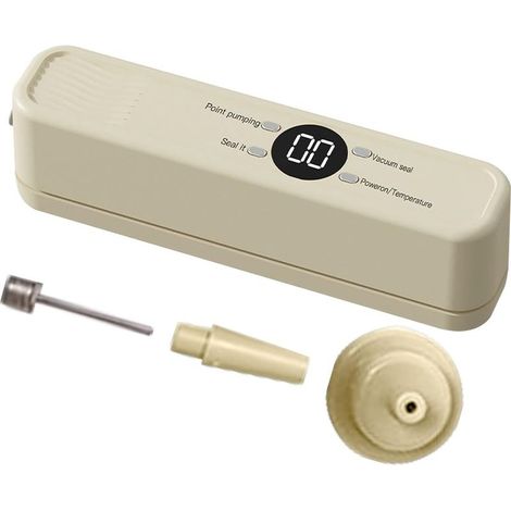 Machine de Mise Sous Vide – Système Automatique Sans Fil Scellant d'Air Alimentaire Pour Grains Entiers Viande Fruits De Mer Poulet Fruits Biscuits (1/5)