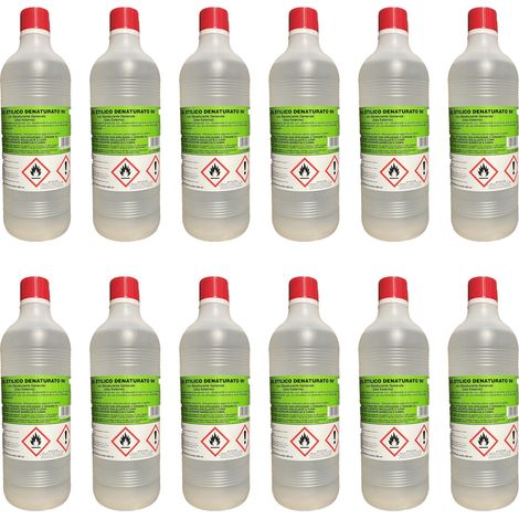Sprintchimica ALCOOL ETILICO DENATURATO 96o disinfettante igienizzante 12 LT (1/2)