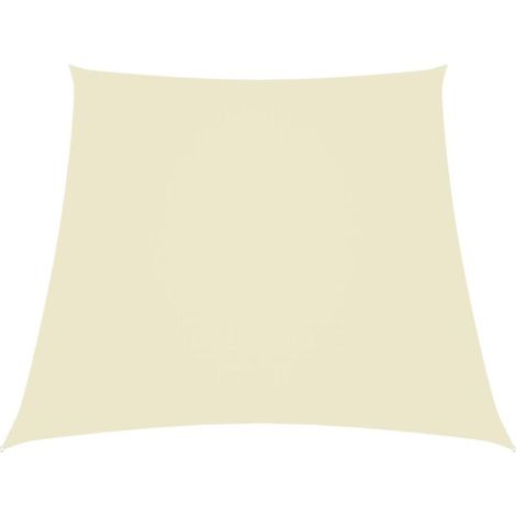 Voile de parasol ACKERMAN en tissu Oxford trapèze 2x3 m ou 4x3 m, crème, pour terrasse et jardin (1/5)