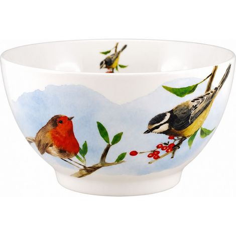 Bol en grès oiseaux du jardin 480 ml (1/2)