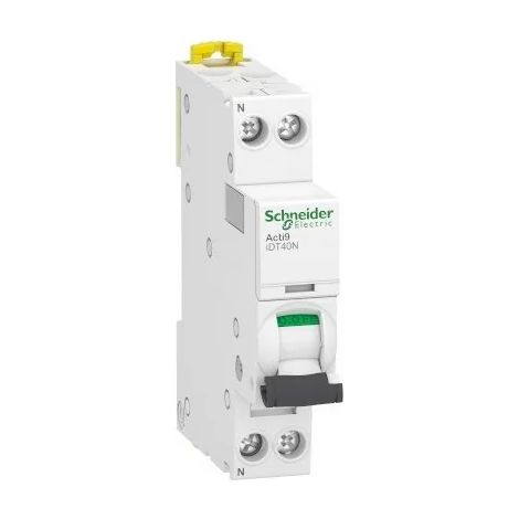 SCHNEIDER A9P34606 Schutzschalter 6A - iDT40N Acti9 - 10kA - Kurve D - 1P+N
