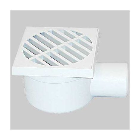 CHIUSINO SCARICO LATERALE ORIENTABILE  100 x 100 uscita 50 H 80 mm     STAMPLAST