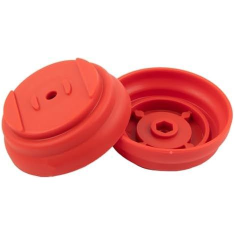 Lot de 2 bases lame pour débroussailleuse électrique sans fil, pièces rechange en plastique tondeuse à gazon jardin, composant d'outil coupe (vert, noir, orange, rouge) - (1/5)