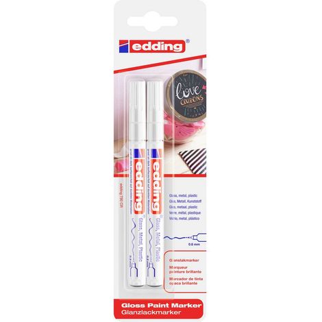 Edding 780 4-780-2-1049 Marcatore a vernice Bianco 0.8 mm