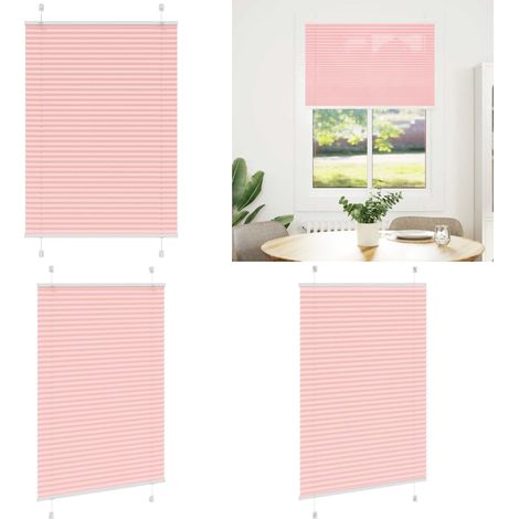 vidaXL Plissee Rosa 90x150 cm Stoffbreite 89,4 cm Polyester (1/5)