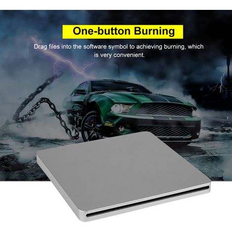 Graveur DVD Externe USB-C - Lecteur Graveur Silencieux, Gravure Automatique, Compatible PC Mac