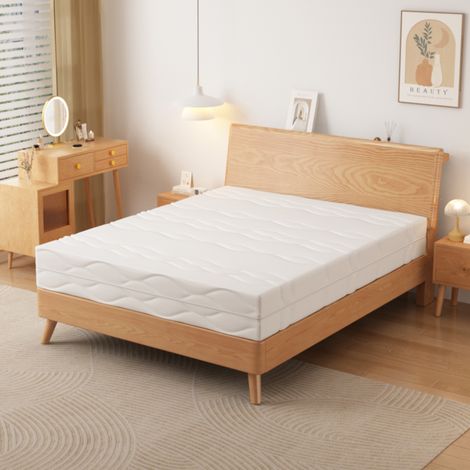 Matelas 90x200 cm Ressorts Ensachés 7 Zones de Confort, Matelas 1 Place Soutien Ferme H3, Épaisseur 20 cm, Certifié Oeko-Tex (1/5)