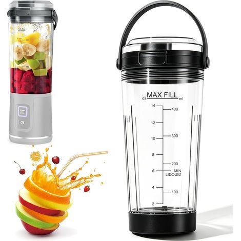 Replacement Cups with Lids for Blender Replacement Blender Cup Replacement Parts BC151EUBK/BC151EUNV/BC151EUPR/BC151UKEUGV (Schwarz) (1/5)