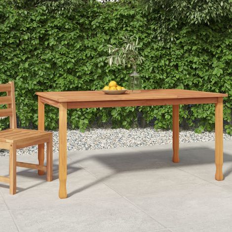 Tavolo da Pranzo da Giardino 150x90x75cm Legno Massello di Teak vidaXL (1/6)