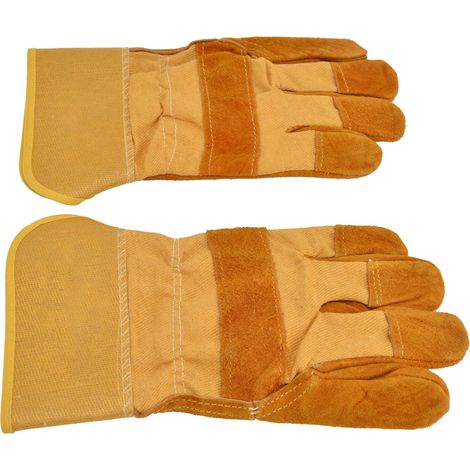 Gants de soudage RTD1525 en cuir de vachette de 26,7 cm (10,5 po) pour l'industrie de la fusion, la découpe et le polissage (1/5)