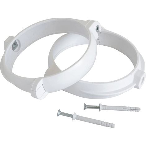 Staffe ferma tubo aerazione canalizzata sezione Tonda in ABS -100 mm (1/2)