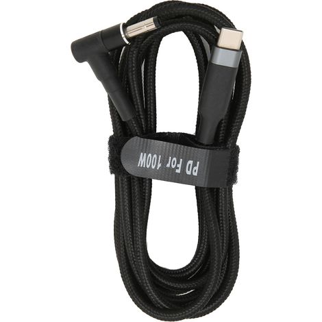 USB-C-auf-DC-100W-5A-Kabel, leicht und robust, 4,0 x 1,7 mm Stecker, 2 Meter, für PD-Schnellladung