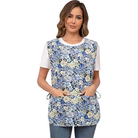Tablier de cuisine cotton, Tablier gilet femme, sans manches (1/5)