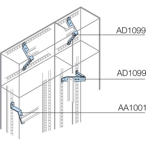 Supporti per morsettiera verticale vano cavi 2 pezzi ABB AD1005