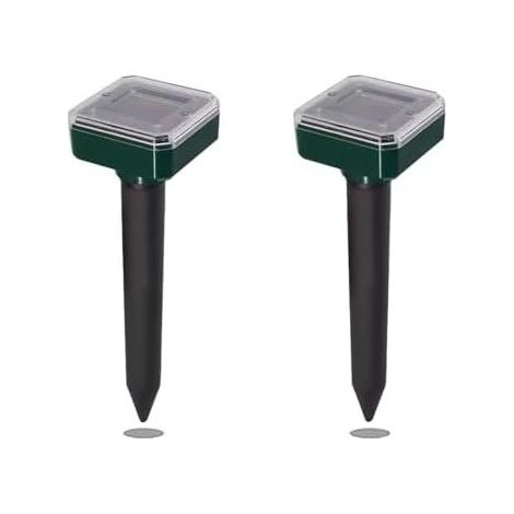 pezzi di repellenti solari per ratti, punte repellenti per serpenti e gopher, dissuasori a ultrasuoni per prato, giardino, cortile, macchina per l'eliminazione dei ratti - (1/5)