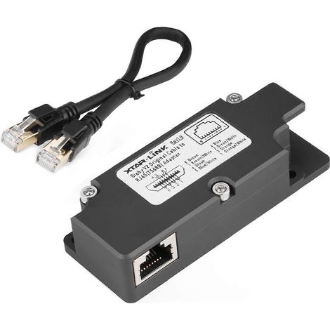 Dishy V2 zu RJ45 Adapter mit PoE-Injektor T568B Pin 10 100 1000 Mbit/s