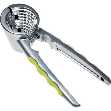 Nussknacker – Küchenaccessoire – Aluminium-Silizium-Legierung – Für Pekannüsse, Mandeln und Haselnüsse – Grau – 18 x 7 x 6 cm (1/5)