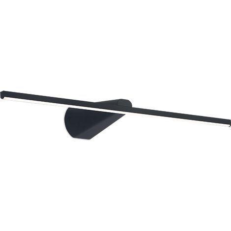 Bellini lampada da parete 4,5w led 400lm 4000k l.44,8xw.12,5xh.5,6cm in nero (1/2)
