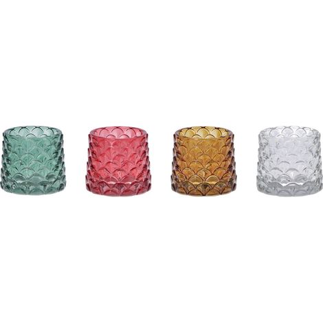 Ad Trend Porta Tealight Ass.D 8 Cm H 7 Cm Vetro Multicolor 1 Pz (1/5)