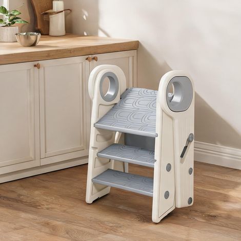 Marchepied enfant 3 marches ajustable 2 pliable plastique (1/5)