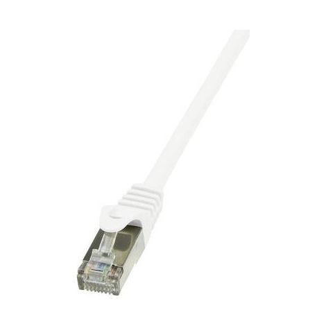 Câble réseau LogiLink CAT 6A S/FTP 0.25 m blanc - CP2011S - 0.25 m - blanc - [1x RJ45 mâle - 1x RJ45 mâle] V965961 (1/2)