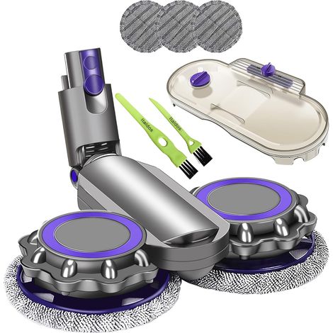 Elektrische Wischkopfbürste, kompatibel mit Dyson Digital Slim V12 Slim Aspir, Polieren, Trocken- und Nasswäsche für Marmorparkettböden – nicht kompatibel mit der Standardversion
