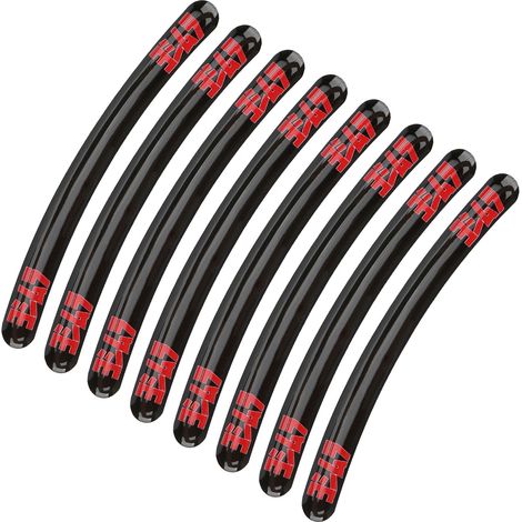Lot de 8 autocollants réfléchissants et étanches pour jantes de voiture de course Kawasaki, type 2 (1/5)