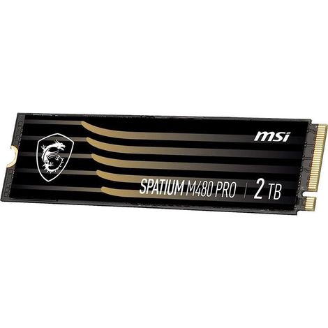 MSI SPATIUM M480 PRO PCIE 4.0 NVME M.2 2TB drives allo stato solido PCI Express 4.0 3D NAND (1/2)