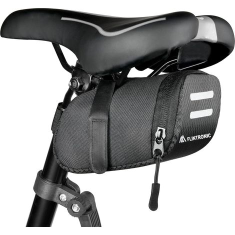 Bicycle Saddle Bag, Rear Bicycle Bag with Reflective Strip, Mini Tail Bag for Mountain Bikes, Rear Road Bike Saddle Bag for Outdoor Cycling (1/5)