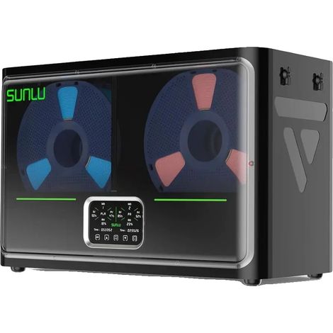 Asciugatrice per filamenti, comandi touch, compatibile con filamenti di diverse dimensioni, modello S4 Pro nero, spina europea (220 V 50 Hz) (1/2)