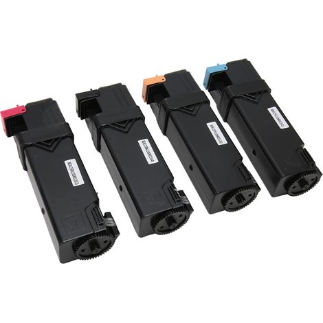 4 cartouches de toner compatibles Xerox Phaser 6125, kit de recharge 4 couleurs pour imprimante (1/5)