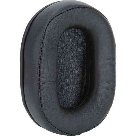 Kit de remplacement de coussinets d'oreille noirs (2 pièces) pour casque audio, compatible avec les modèles ATH MSR7, M20, M30, M50X, M20, M40, M40X, SX1 et SONY7506 V6. (1/5)