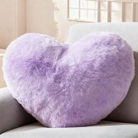 Coussin Cœur Doux 46x36 cm, romantisches Kuschelkissen, ideal fürs Sofa (1/5)