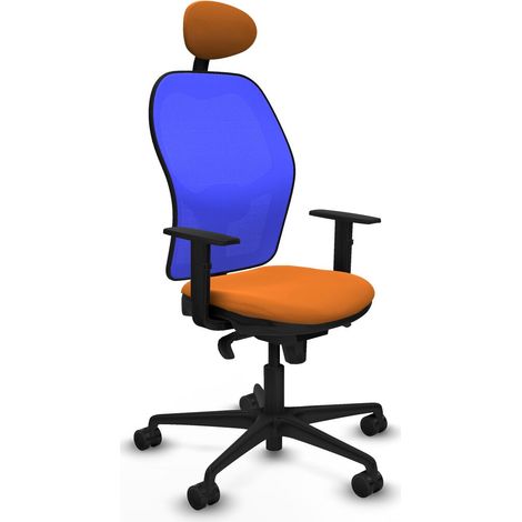 Sedia Ufficio con Poggiatesta Jorquera Piqueras y Crespo 1D036N1 Arancio (1/5)