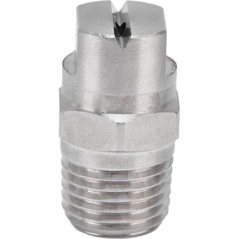 Buse Jet Plat Embout de Pulvérisation à en Acier Inoxydable Lot 2 Débit d'eau Réglable et Grand Angle d'atomisation Robuste Durable - (1/5)