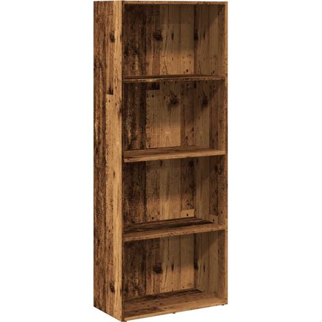 vidaXL Libreria Legno Antico 60x30x152 cm in Legno Multistrato