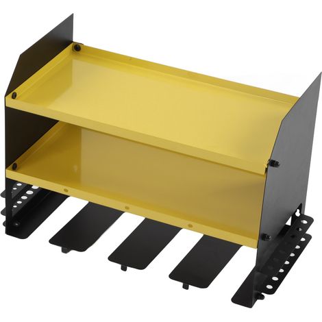 Étagère murale à 3 niveaux pour perceuses électriques, pouvant contenir 4 perceuses, idéale pour la maison, le garage ou l'atelier.